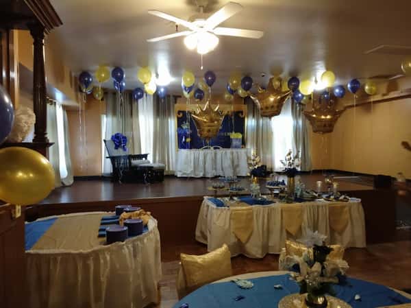 set up for baby shower