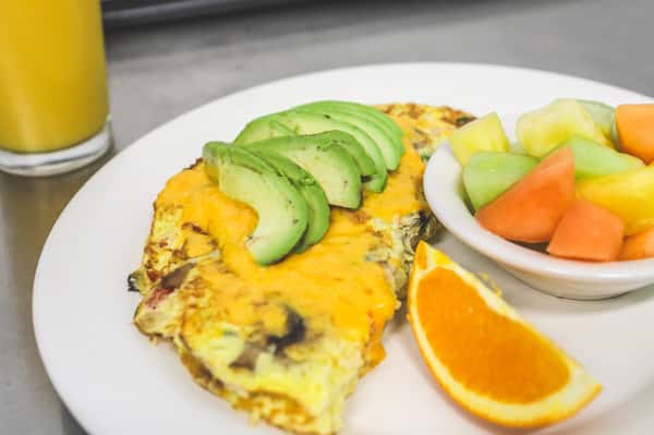 Vegetarian & Cheddar Cheese Omelette