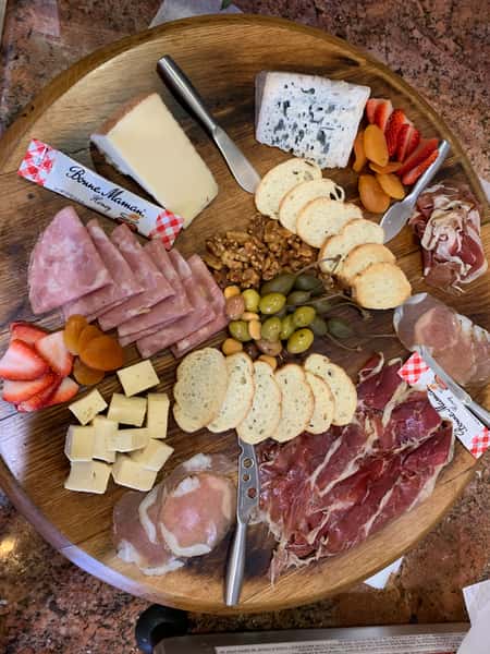 charcuterie and wine