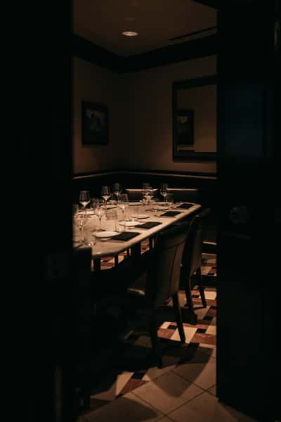 large formal dining table