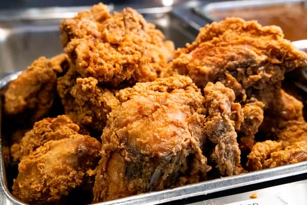 1 Meat with 1 Side & Bread, minimum of 10 for each entree choice.