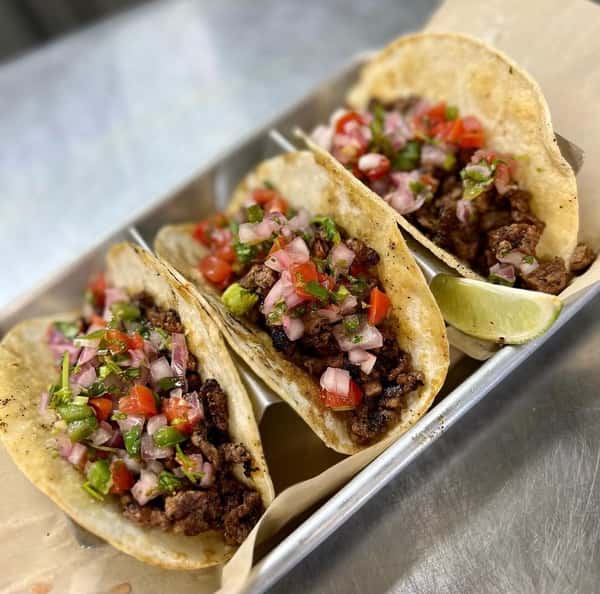 3 Carne Asada Tacos