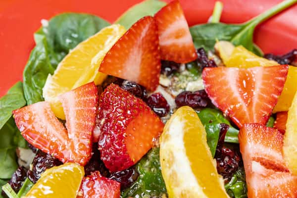Strawberry Spinach With Berries Salad