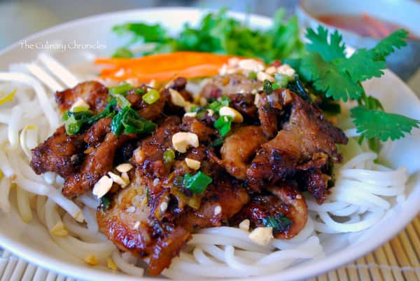 Grilled Pork Rice Vermicelli Noodle