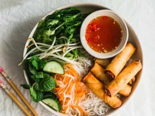 Egg Rolls Rice Vermicelli Noodle