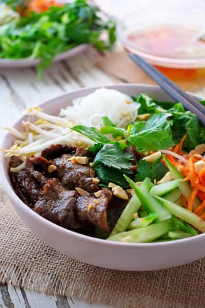 Grilled Beef Rice Vermicelli Noodle