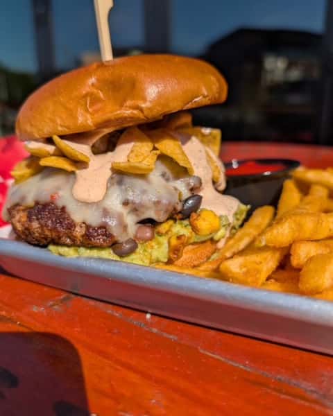 The Upstairs Pub Burger of the Month : The Tex-Mex Burger