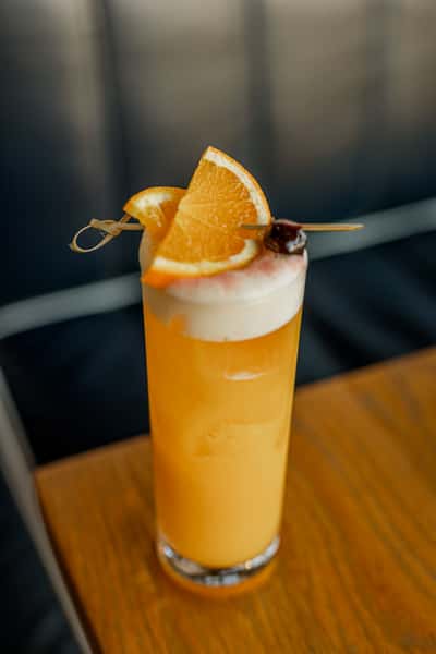 Cocktail with an orange slice