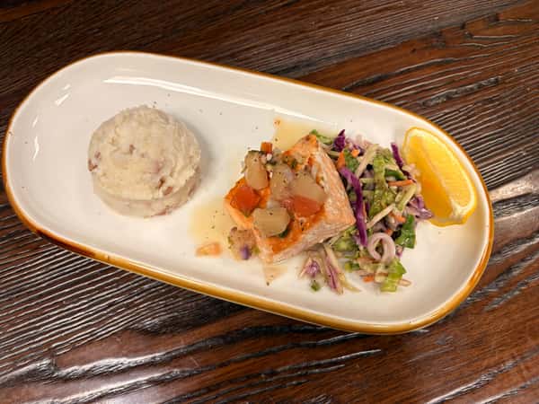 Lunch Whiskey Citrus Salmon