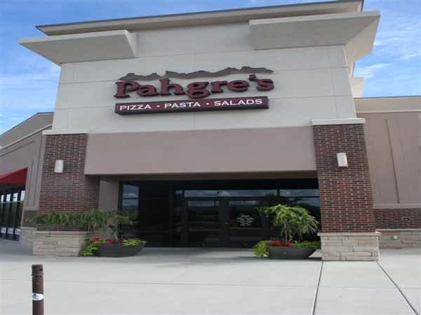 Pahgre's sign and front entrance