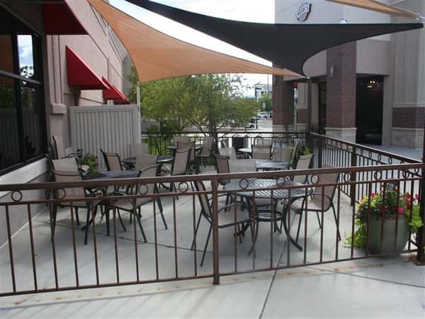 Outdoor dining patio