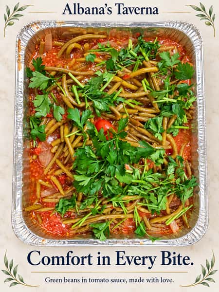 Catering Size Greek Green Beans