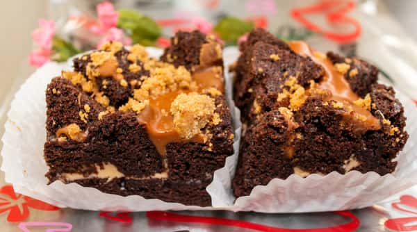 caramel-brownies