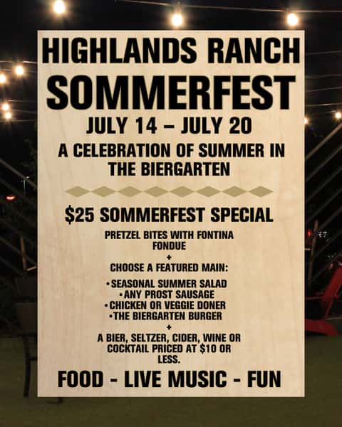HR Sommerfest Menu