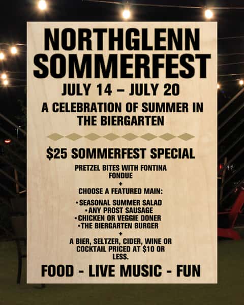 NG Sommerfest Menu