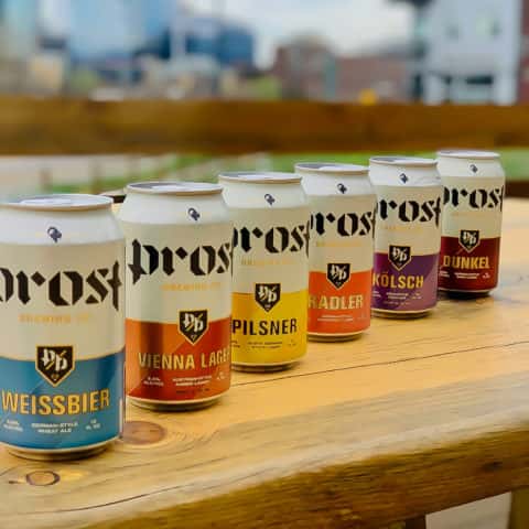 cans in a row