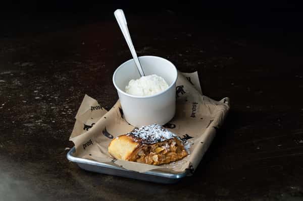 Apple Strudel with Ice Cream