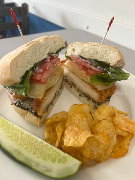 Garlic Basil Chicken Sandwich