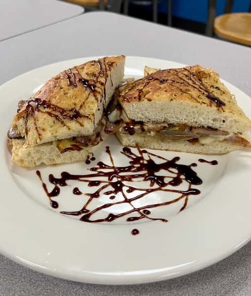 Sausage Caramelized Onion Sandwich