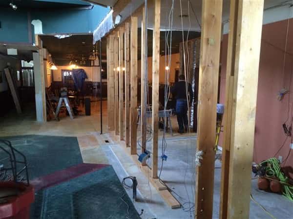 Image from remodeling, building new walls.