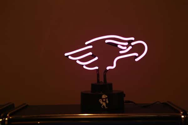 Light fixture of an eagle for University of Wisconsin.