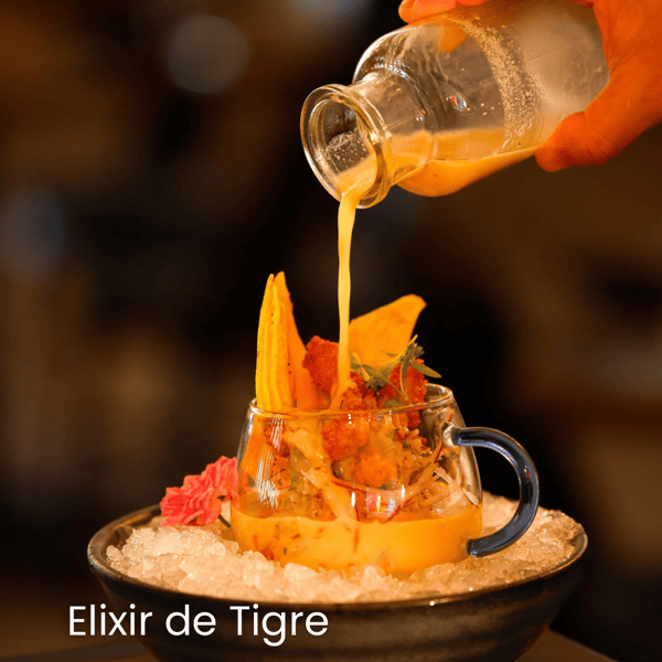 Elixir Leche de Tigre in Houston, best leche de tigre in Houston, Best peruvian ceviche in Westchase
