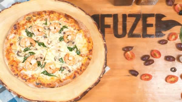 Shrimp Alfredo Pizza