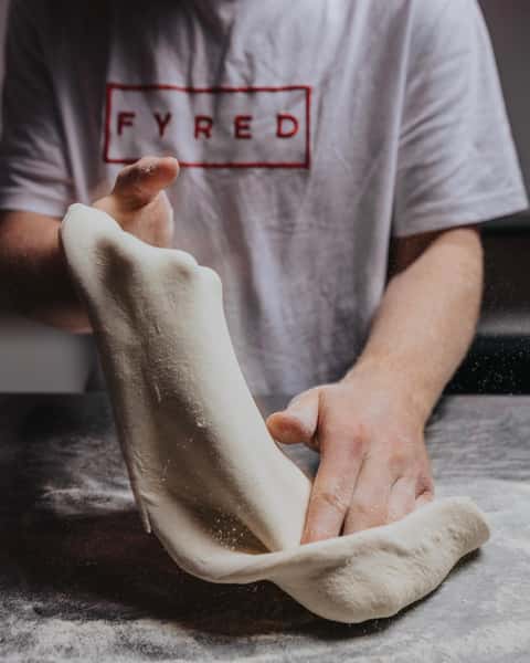 kneeding dough