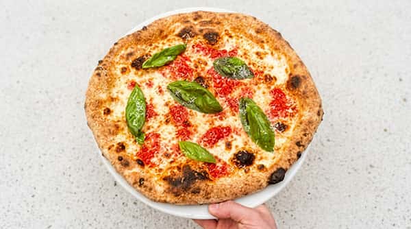 Upside Down Marg Pizza