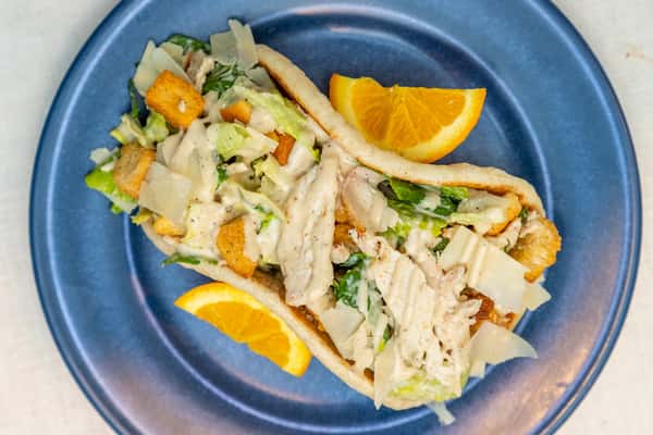 Grilled Caesar Pita