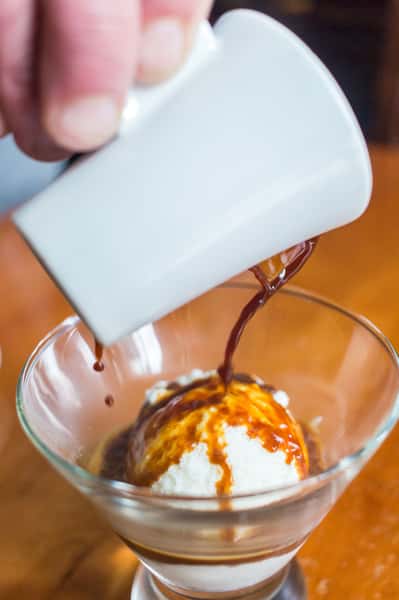 Sweet Cream and Espresso Affogato