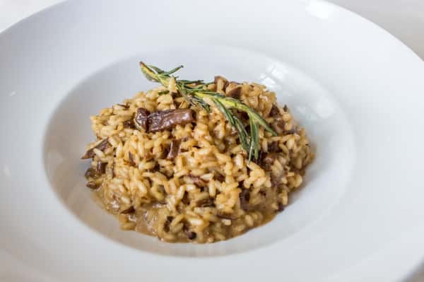 Risotto ai Porcini - Carnaroli rice, vegetable broth, dry Italian porcini, parmigiano and butter