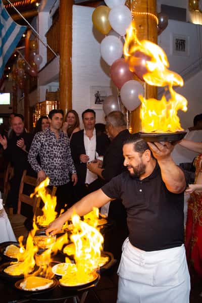 Fire Flaming Cheese Party