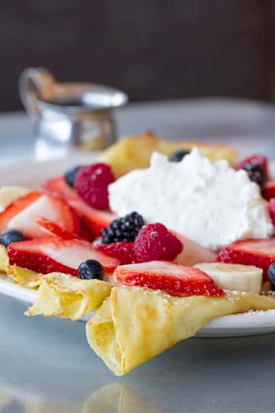 Fresh Fruit Crepes