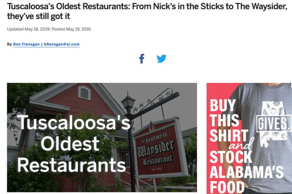 Tuscaloosa's Oldest Restaurants (al.com)