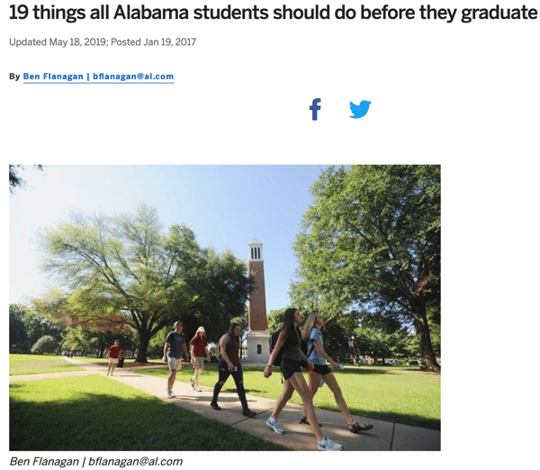 19 things all Alabama students should do before they graduate