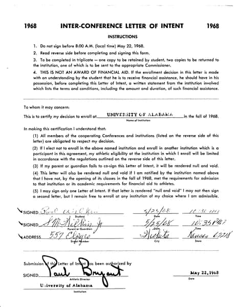 letter of intent