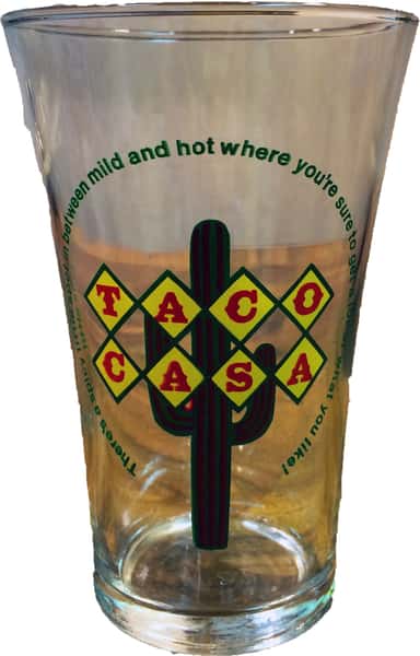 glass taco cup