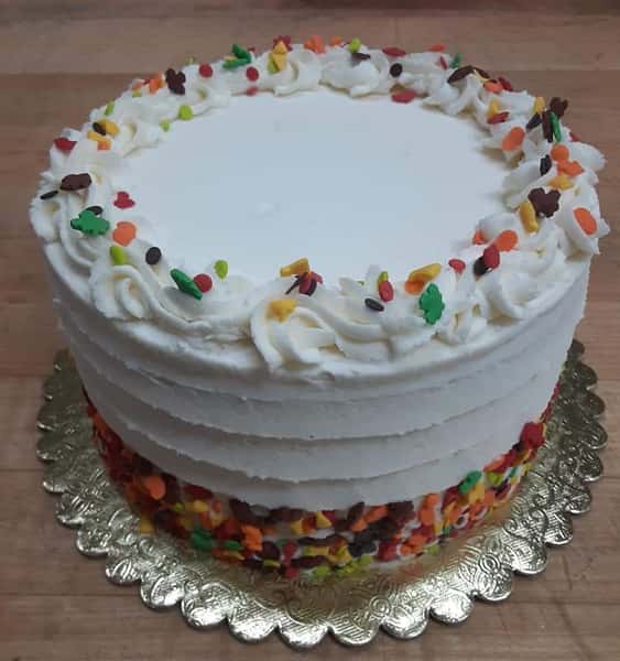 6 inch round choc carm pecan