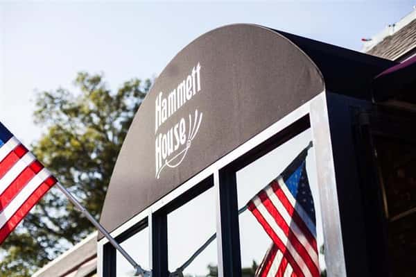 exterior sign to the hammett house