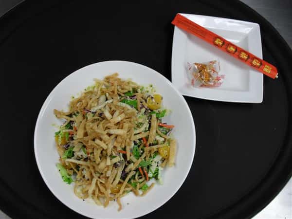 crispy calamari * baby greens * napa cabbage * carrots * cucumber * sweet chili vinaigrette