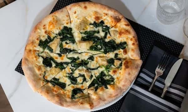 12" Spinach/Artichoke Pizza