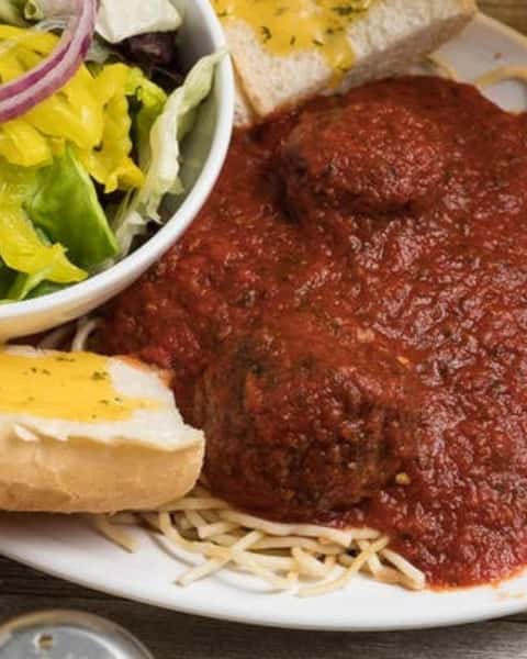 Pastime's spaghetti and meatballs: a straightforward classic. Our meatballs? Ground in house. Sauce? Simmered until it's just right. Served with French bread and a side salad. Join us for dinner! 

pastimerestaurant.com

#PastimeRestaurant #ThePastime #BatonRougeEats #BatonRougeRestaurant #BatonRougeEvents