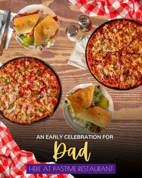 Celebrate Father's Day early at Pastime Restaurant! Gather the family for pizza, po' boys, and Baton Rouge tradition. 

#FathersDay #BatonRouge