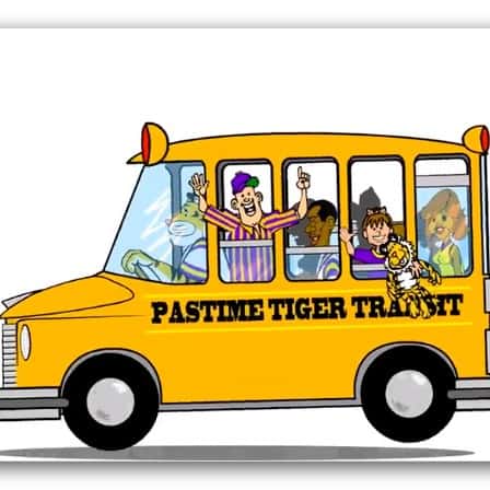 Pastime Tiger Transit - Forget the fuss, take the bus
8/31/2026 1:00 pm
The Pastime Tiger Transit for the 29th year will be bringing our customers from the Pastime to Tiger Stadium and back for all LSU Home Football Games. We are proud to offer this continuing value-added service to our customers. 

Tickets are on sale inside the Pastime, any time AFTER you order your meals (Hint, Hint) and enjoy pre-game at the Pastime. The busses will leave as they fill up. We will be starting the buses 3 hours prior to kickoff. There is no set time for the last bus because if we say "Last bus leaves about 30 minutes before kickoff", then people will wait, rush to the restaurant, park right up front and end up leaving their cars in the lot for over 4 hours, run in, buy tickets, then jump on the bus. This is a CUSTOMER added service so our customers have a fun, easy and convenient way to get to the game. This is not intended to be a bus service for walk-ups or non-customers. Please call prior to game day and speak with Randy at (225)343-5490 for large groups, hotel guests, tour groups, organizations 🍕 🍔 🍺 🍹 

Pastime Customer Pricing
$15.00 Round Trip
$10.00 One way - To the game only

The last bus will leave the bus lot 30 minutes after the final gun.

PLEASE Park Under the Mississippi River Bridge in the bridge lot.

- Forget the parking in distant lots and walking to the stadium. 
- Let us drop you off and pick you up closer than you can park.
- Don't drive after enjoying pre-game adult beverages. Let us do the driving for you.
- Forget worrying about your vehicle while you are in the stadium. It will be safe in our 
bridge lot.