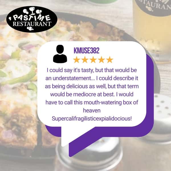 We love receiving your feedback as much as we love other customers to know about your experience! 🙌

Leave us a review!
👉 www.pastimerestaurant.com/reviews

#PastimeRestaurant #batonrouge #batonrougeeats #batonrougefoodie 
 #louisianafood #brfood  #eatbatonrouge #batonrougerestaurants #batonrougebloggers #louisianapizza  #louisianaeats  #louisianafood
