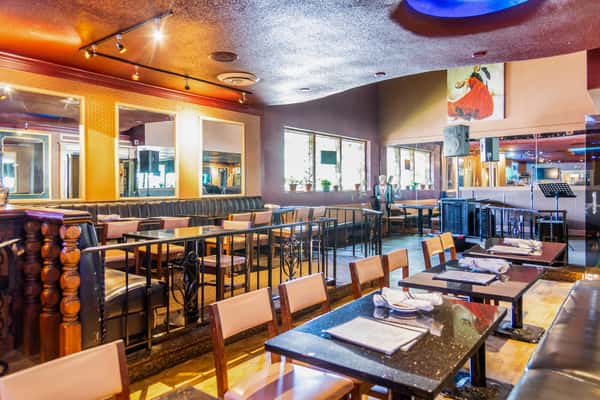 Classic bar and dining area inside Gorat's Steak House in Omaha, Nebraska