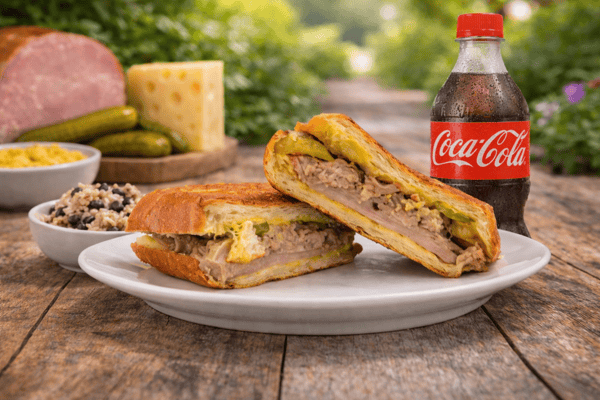 Cuban Sandwich Combo w/Side and 20 oz. Soda Bottle