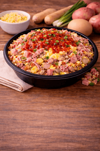 Ham Breakfast Burrito Bowl (GF)
