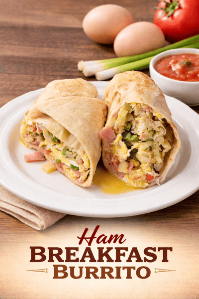 Ham Breakfast Burrito